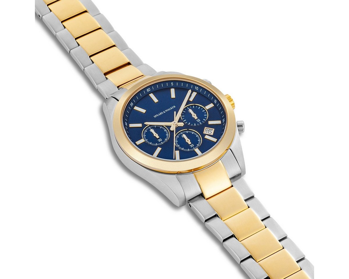 Spears & Walker Chronograph silber/gelbgold – Bild 5 von 5