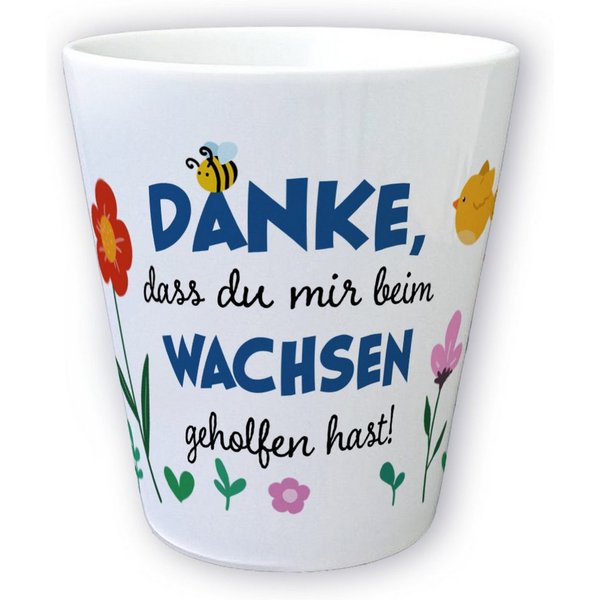 speecheese Blumentopf Danke dass du mir beim Wachsen geholfen hast Blumentopf aus Keramik