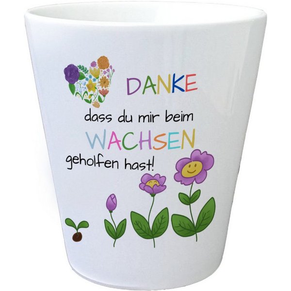 speecheese Blumentopf Danke dass du mir beim Wachsen geholfen hast Blumentopf