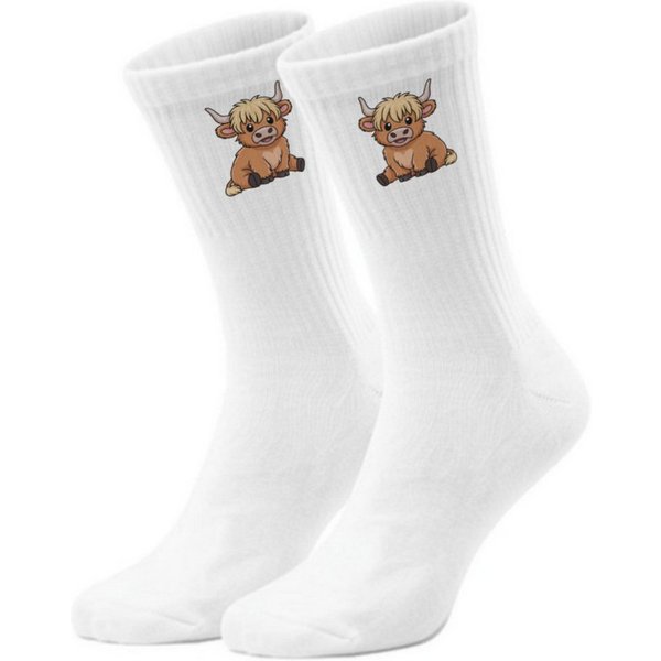 speecheese Freizeitsocken epicsocks Highland Cow Charme schauende Kuh Socken in 42-46 im Paar