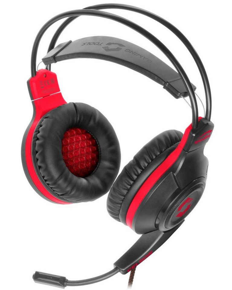 Speedlink CELSOR Gaming Headset Gamer Kopfhörer Headset (Kabelfernbedienung für Lautstärkeregelung und Mikrofon-Stummschaltung, kabelgebunden, 2x 3,5mm Klinke,  – Bild 2 von 5