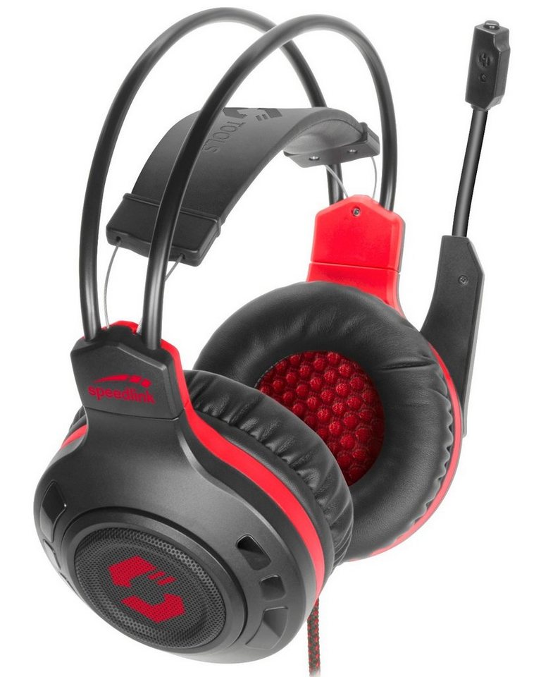 Speedlink CELSOR Gaming Headset Gamer Kopfhörer Headset (Kabelfernbedienung für Lautstärkeregelung und Mikrofon-Stummschaltung, kabelgebunden, 2x 3,5mm Klinke,  – Bild 3 von 5
