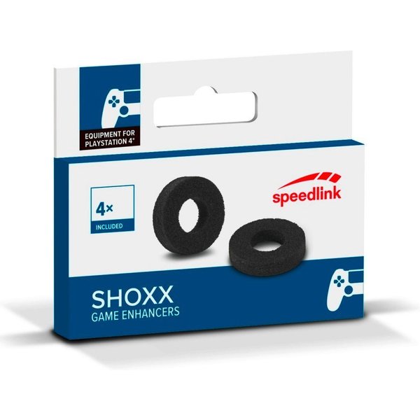 Speedlink Controller-Präzisionsring 4 SHOXX Game Enhancer Stoß-Dämpfer Thumb-Stick Ringe, für Sony PS4 Controller