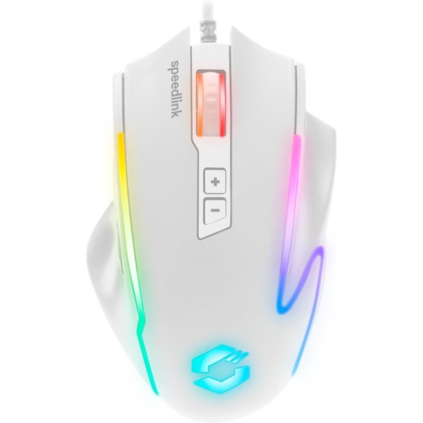 Speedlink DECUS NX gummierte, RGB beleuchtete Gaming-Maus (konfigurierbare RGB Beleuchtung)