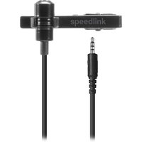 Speedlink Mikrofon SPES, zum Anstecken, Metalclip, schwarz retail