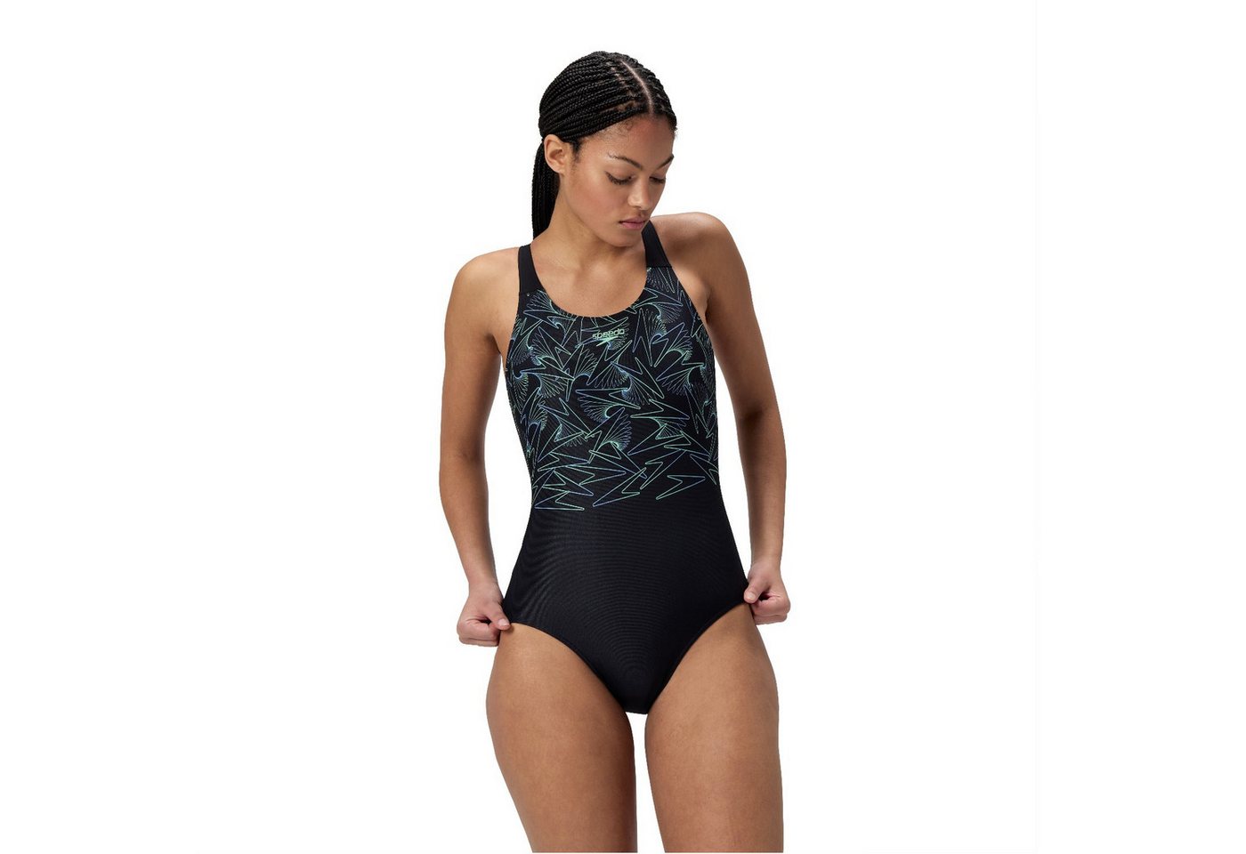 Speedo Badeanzug Hyperboom Placement Muscleback Trainingsbadeanzug – Bild 3 von 5
