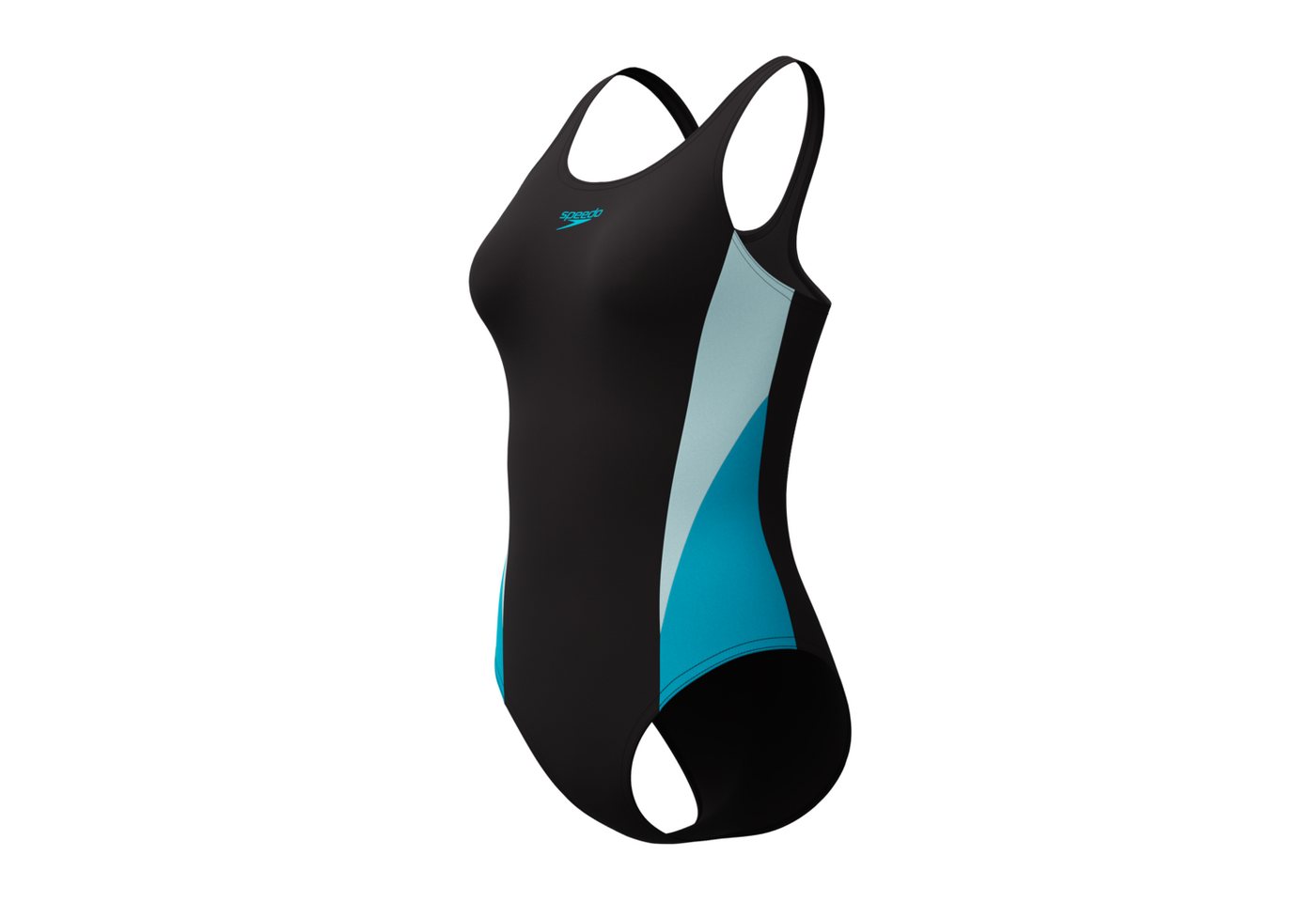 Speedo Badeanzug mit Formbeständigkeit, chlorbeständig, pillingbeständige Oberfläche – Bild 2 von 5