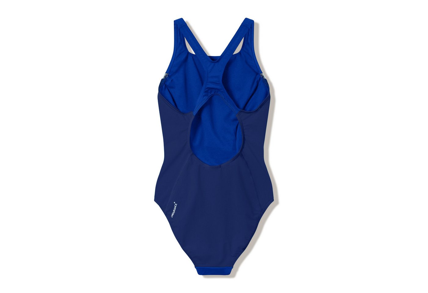 Speedo Badeanzug SOLID SPLICE MEDALIST 1PC BLU/DKBLU für aktives Schwimmen und Fitnesstraining, mit Vier-Wege-Stretch – Bild 2 von 2