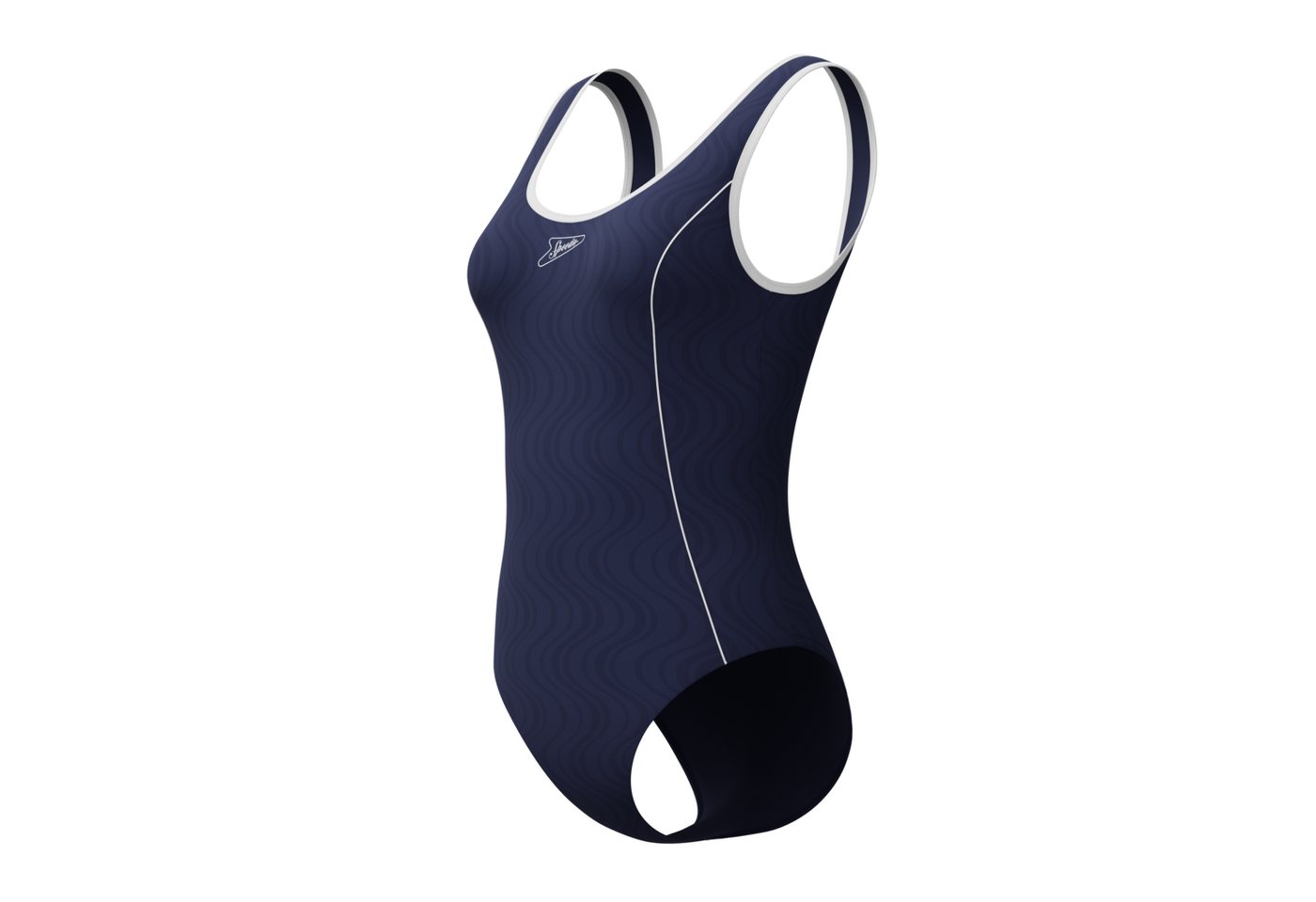 Speedo Badeanzug TEXTURE BOUND SCOOP 1PC NVY/WHT – Bild 2 von 5