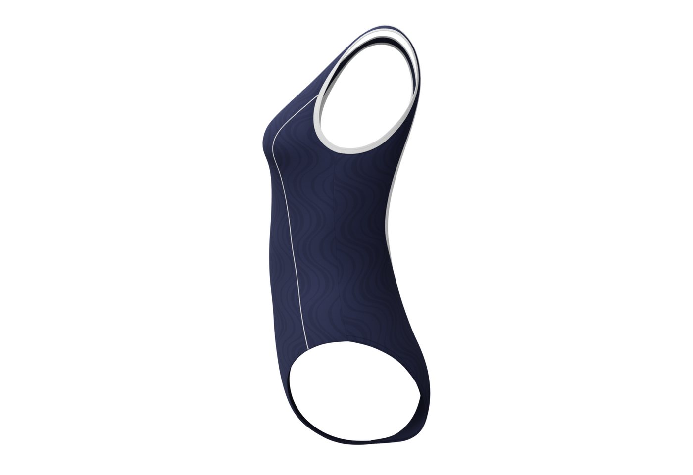 Speedo Badeanzug TEXTURE BOUND SCOOP 1PC NVY/WHT – Bild 5 von 5