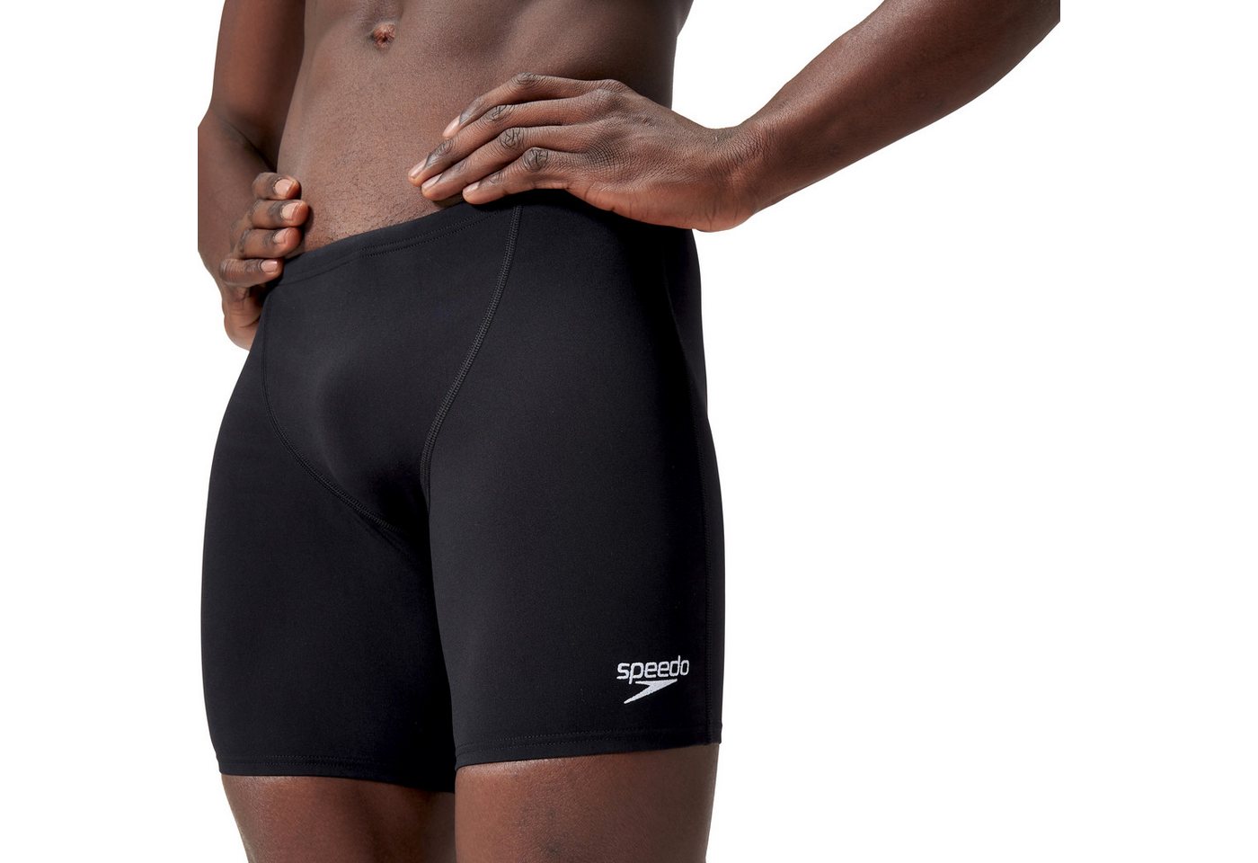 Speedo Badehose mittellange Schwimmhose, mit V-Schnitt, aus Stretch-Material – Bild 5 von 5