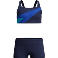 SPEEDO Kinder Bikini Hyperboom Butterfly Back Two Piece, Größe 128 in Blau
