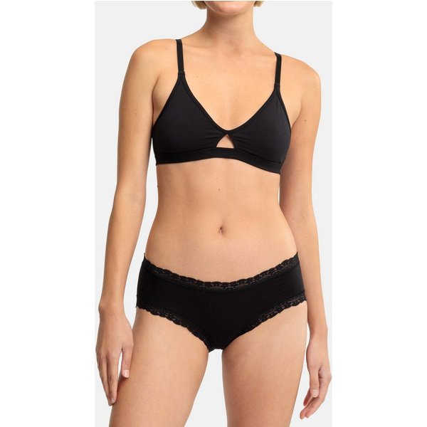 Speidel Hüftslip Young Basic (2er Pack) bequem, weich, feminin, elastisch, mit Spitze, Baumwollmix