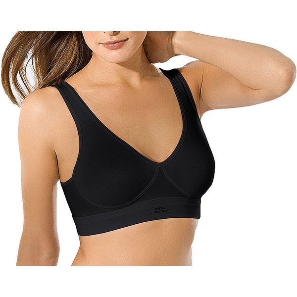 Speidel Set: Bustier Cotton Sport (Sparpack, 2-tlg) Damen Achselbustier Sporttop Fitness-Top mit breiten Trägern