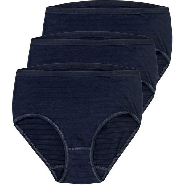 Speidel Slip Midislip Cotton & More (Set, 3er Pack) dezente Ringeloptik, feines Baumwoll-Mix-Material