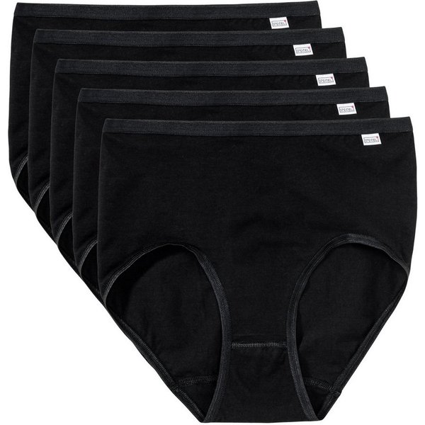 Speidel Taillenslip Basic 9826 Stretch Cotton (Vorteils-Pack, 5-St., 5er-Pack) Damen Schlüpfer mit Gummibund Taillenslips