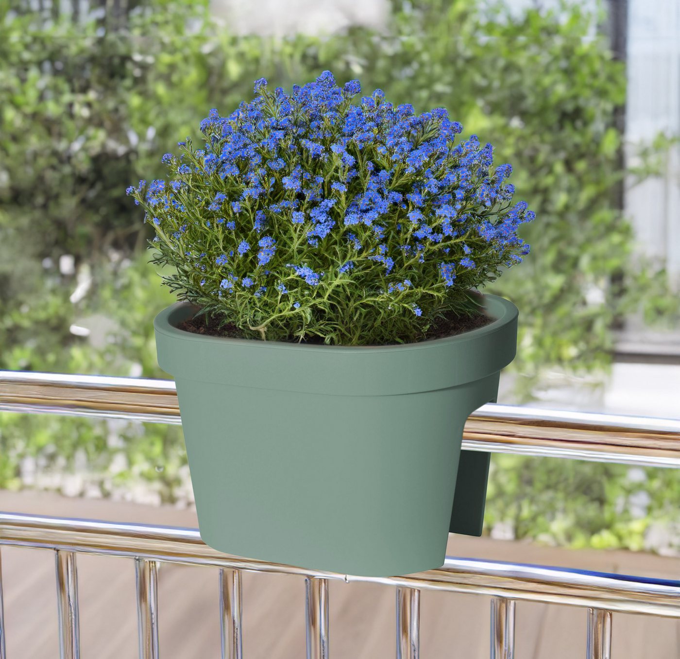 Spetebo Blumentopf (Stück, 1 St., Pflanztopf), Kunststoff Pflanzkasten zum Einhängen – Bild 4 von 4