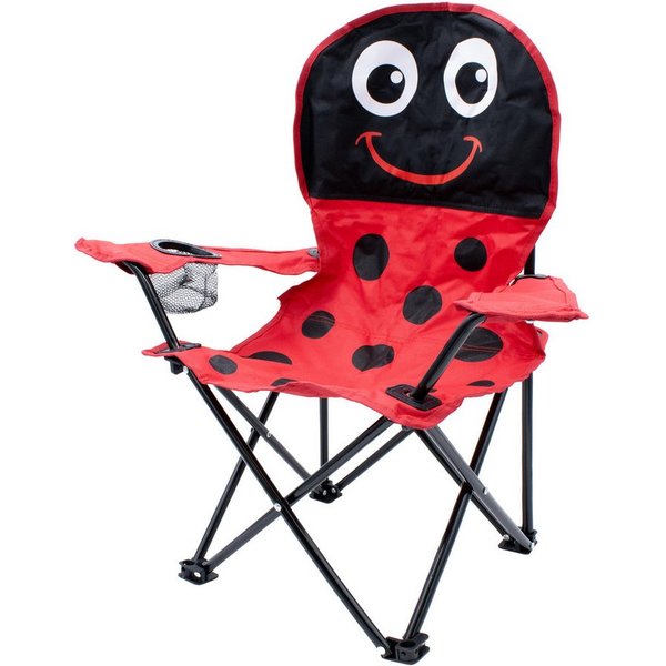 Spetebo Campingstuhl Kinder Campingstuhl mit Getränkehalter (Stück, 1 St), Garten Kinderstuhl faltbar mit Tragetasche