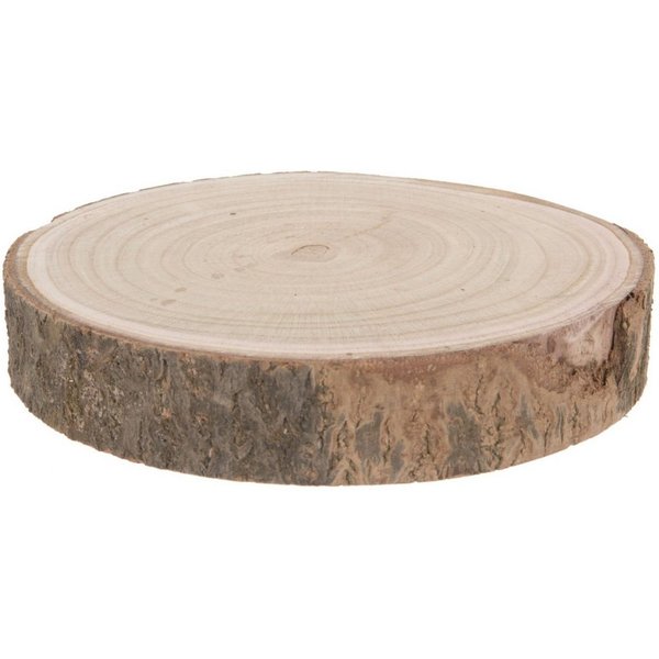 Spetebo Dekoobjekt Echtholz Baumscheibe natur - Ø 23-28 cm (Stück, 1 St., Holz Baumscheibe), Holzscheibe zum Dekorieren, Bemalen oder Brandmalen