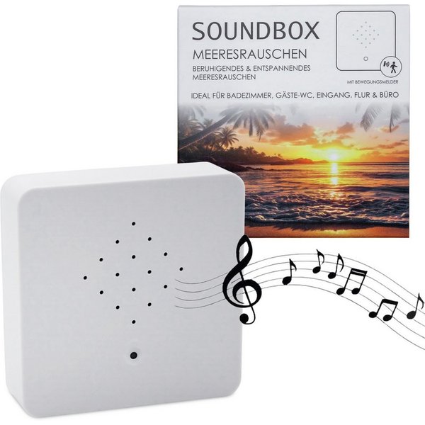 Spetebo Dekoobjekt Soundbox Meeresrauschen (Anzahl, 1 St., Stück), Lautsprecher mit beruhigenden Klängen