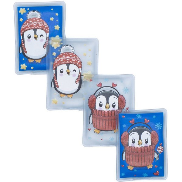 Spetebo Handwärmer, Set 4-tlg., 4 verschiedene Motive, Kinder Handwärmer für unterwegs