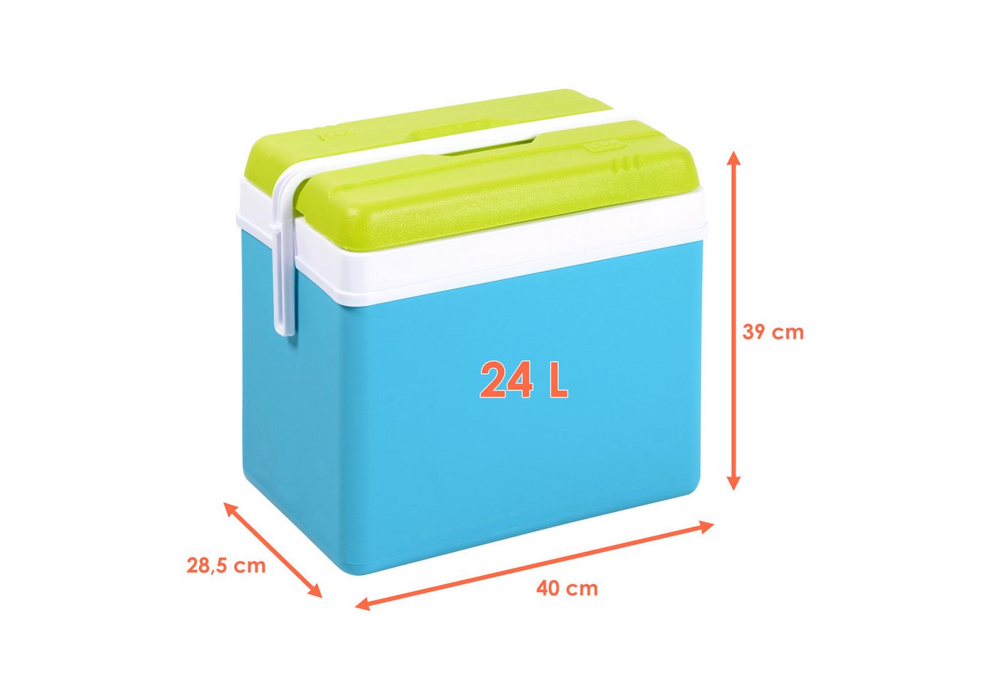 Spetebo Kühlbox Kühlbox aus Kunststoff, 24 l, Outdoor Thermobox mit Tragegriff – Bild 2 von 4