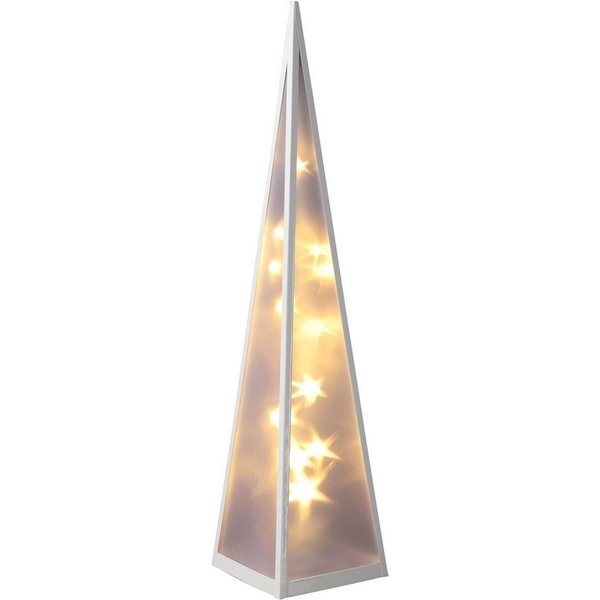 Spetebo LED Dekoobjekt LED Lichter Pyramide 20 LED - Leucht Kegel Stern, An / Aus, LED, warm weiss, nur für den Innenbereich geeignet