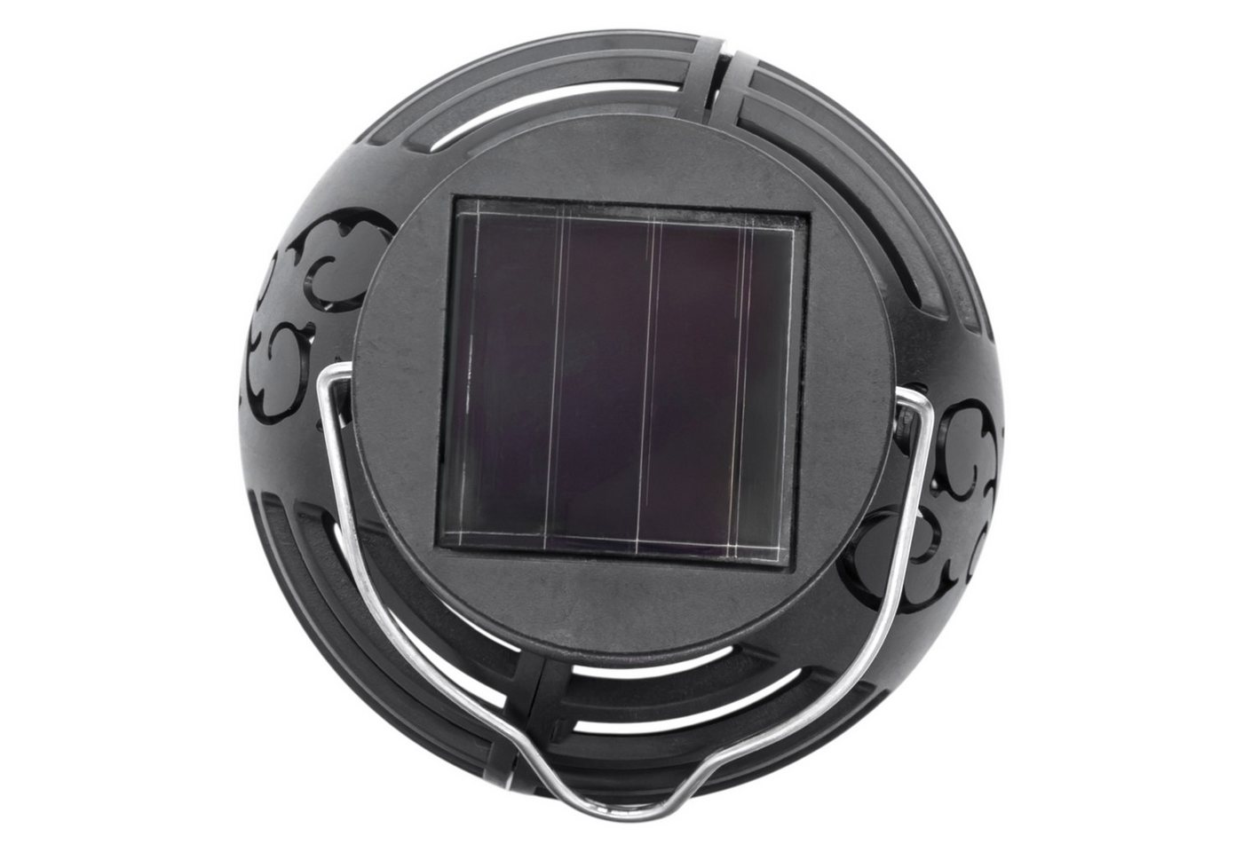 Spetebo LED Laterne LED Solar Laterne klein - 6er Set, mit Flammeneffekt, LED fest integriert, orange (Feuerfarben), Dämmerungssensor – Bild 5 von 5