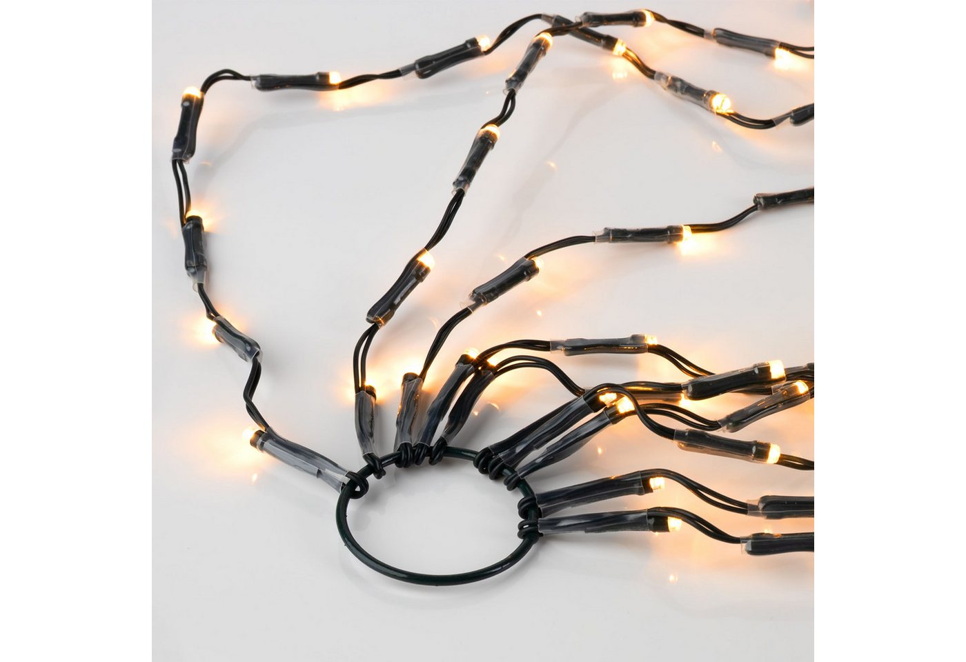 Spetebo LED-Lichternetz LED Buchsbaum Beleuchtung mit 144 LED warm weiß, 144-flammig, Garten Deko Lichtervorhang – Bild 3 von 5