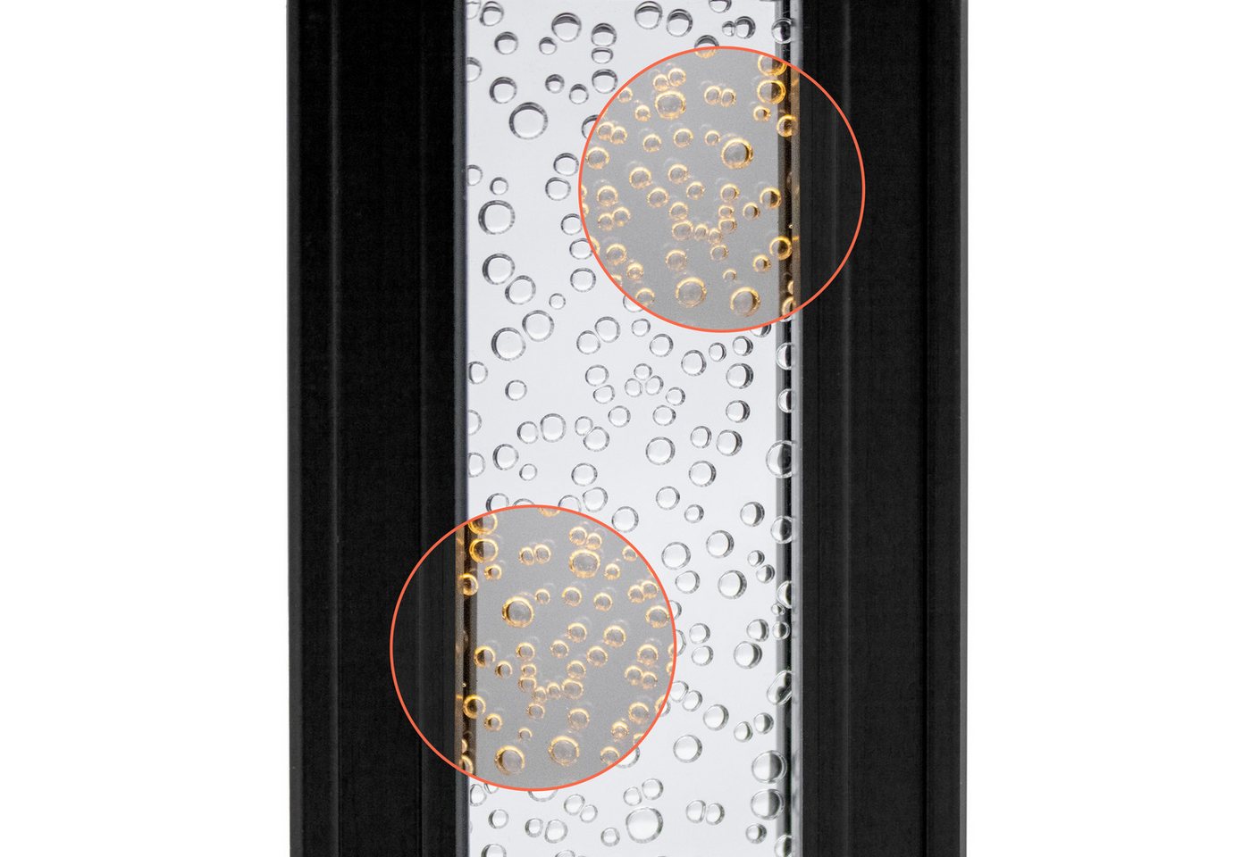 Spetebo LED Solarleuchte Gartenstecker im Sprudelsäule Design - 30 cm, Solar betrieben, LED fest integriert, warm weiß, stimmungsvolles Lichtspiel – Bild 3 von 5