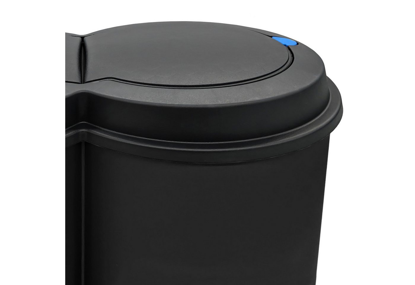 Spetebo Mülleimer Abfalleimer 2x25 Liter Duo Bin Doppel Müll Eimer Abfall Trenner, Deckel mit Druckknopf – Bild 5 von 5