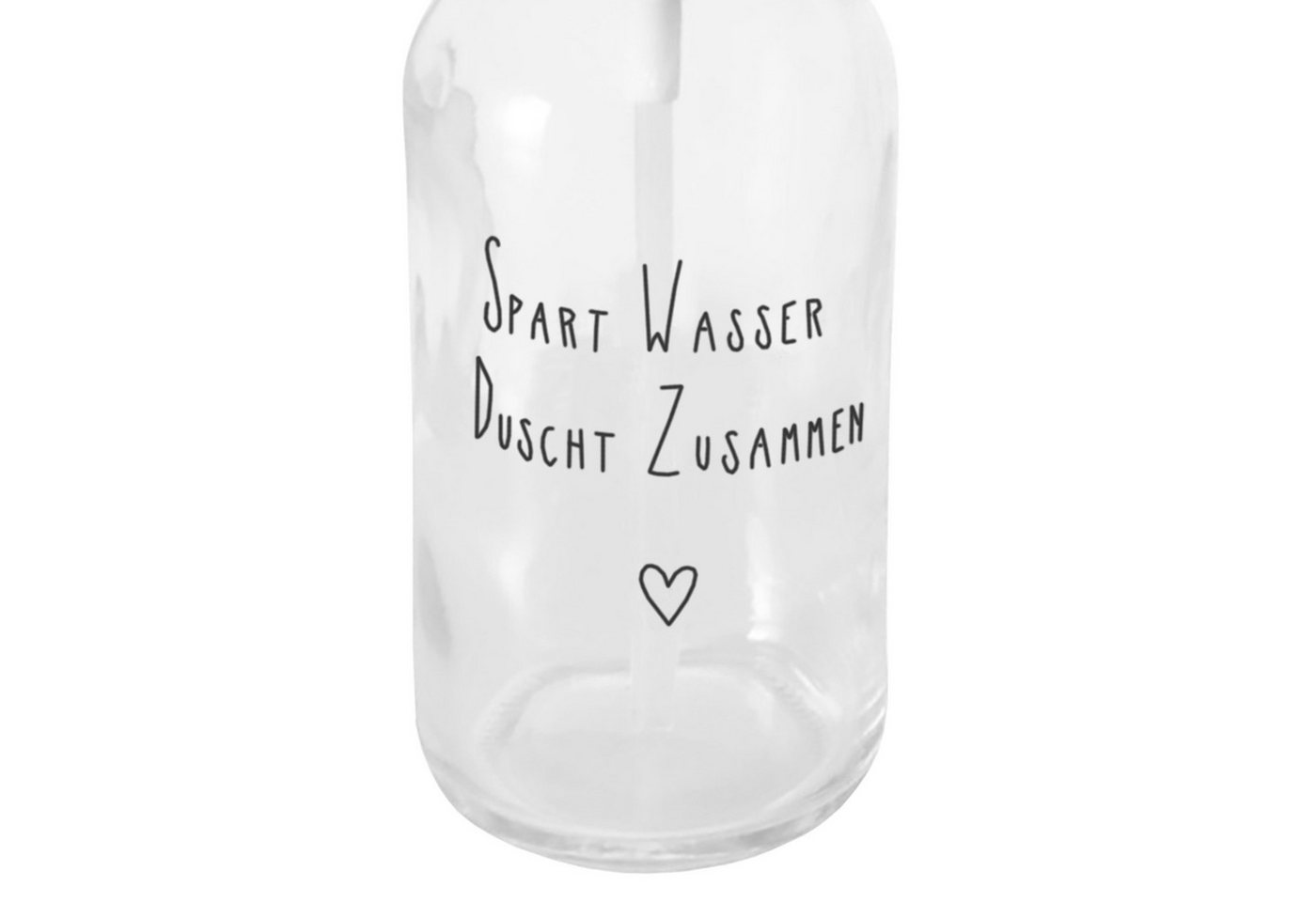 Spetebo Seifenspender Glas Pumpspender mit Spruch, (Set, 3-tlg., je 250 ml), nachfüllbar – Bild 5 von 5