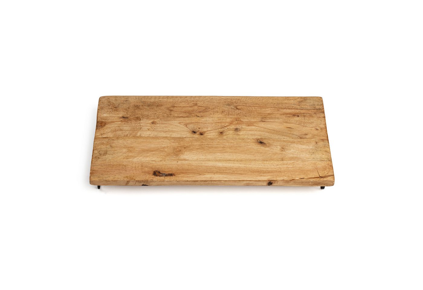 Spetebo Servierplatte Mango Servierplatte mit 4 Standfüßen - 50 cm, Holz, (Stück, 1-tlg., schönes Serviertablett), großes Holz Tablett für Käse oder Tapas – Bild 4 von 5