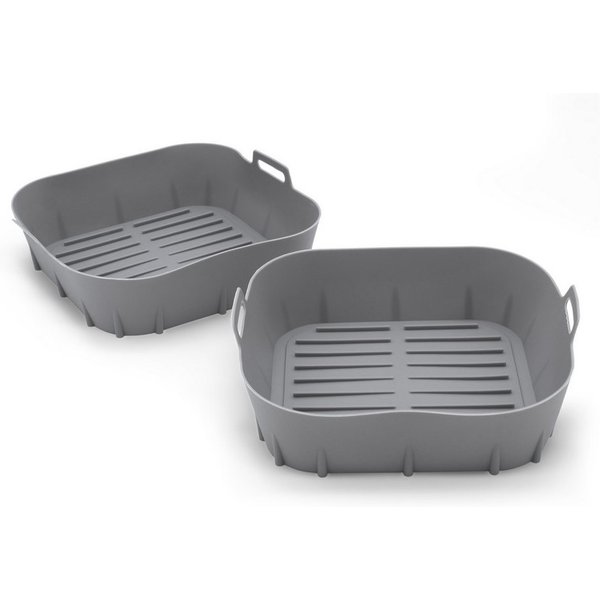 Spetebo Silikonform Airfryer Einsatz, (Set 2-tlg), für Heißluftfritteuse und Backofen bis 260 °C