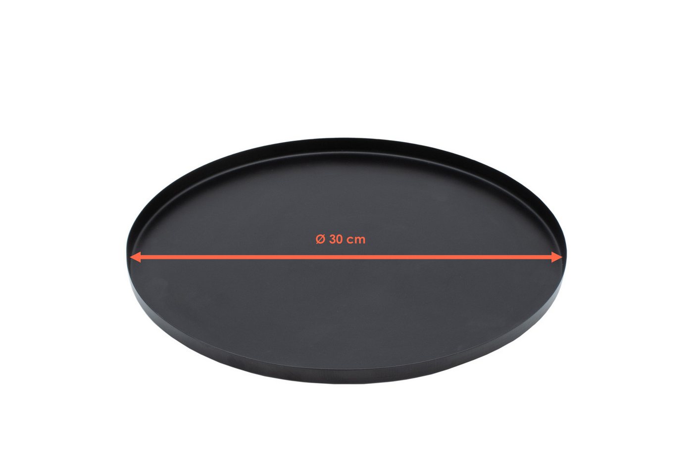 Spetebo Tablett Metall Kerzentablett mit Rand - 30 cm, Metall, (Anzahl, 1-tlg., Stück), Leicht zu reinigen – Bild 2 von 5