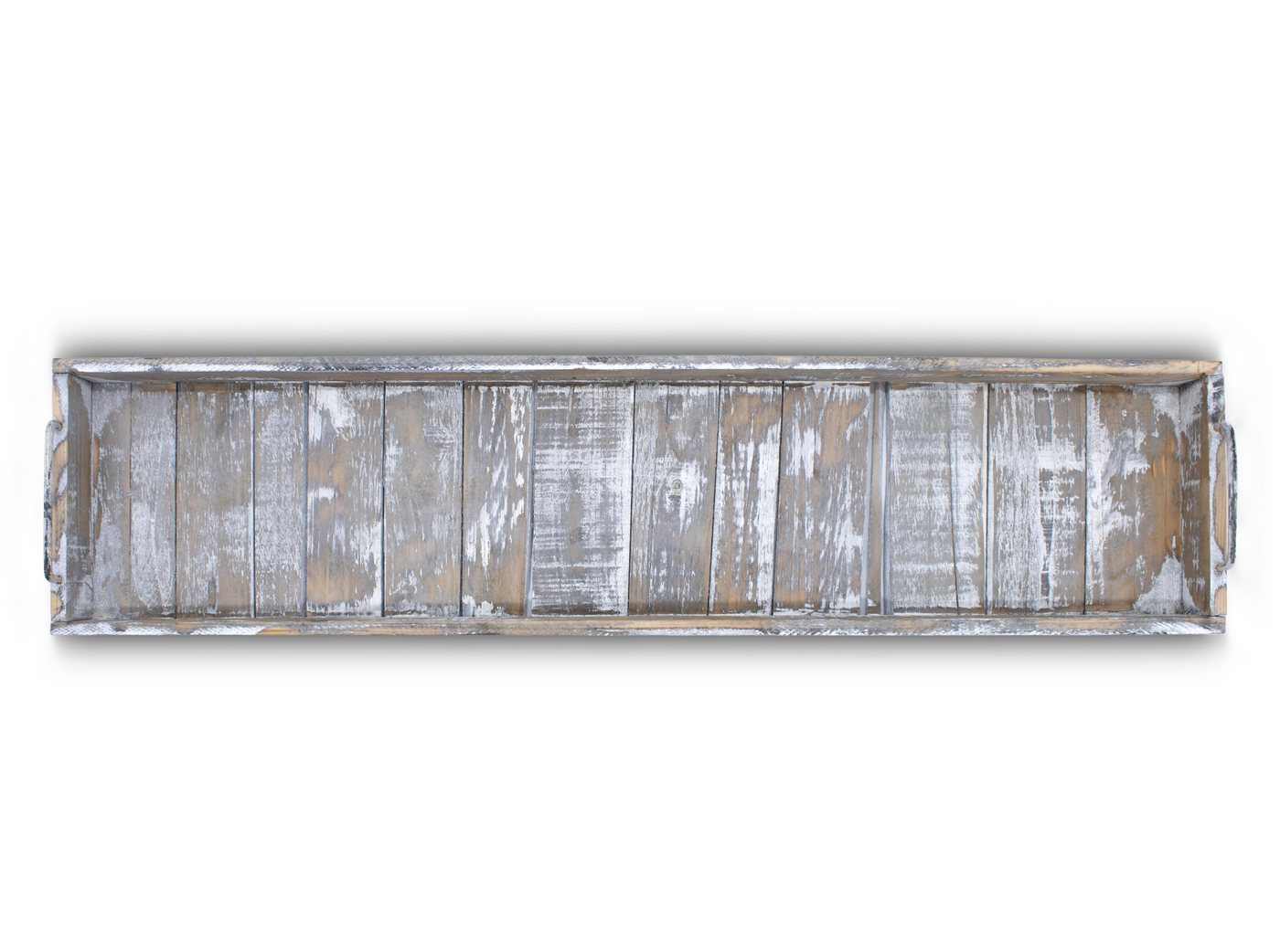 Spetebo Tablett mit Griffen aus Metall, Holz, (Anzahl, 1-tlg., Stück), im Used Look – Bild 4 von 5