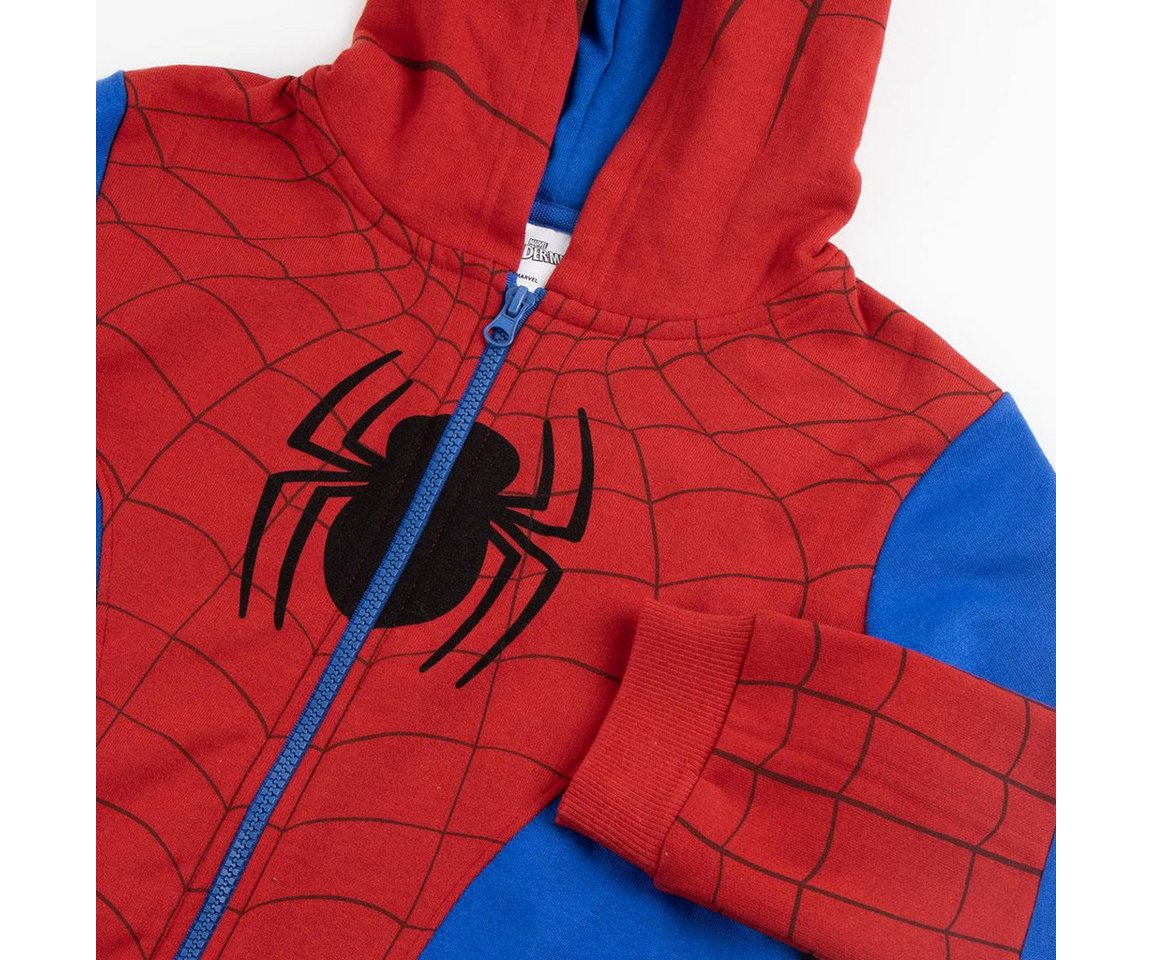 Spiderman Kapuzenpullover Marvel Spider-Man Kinder Kapuzenpullover mit Reißverschluss – Bild 3 von 3