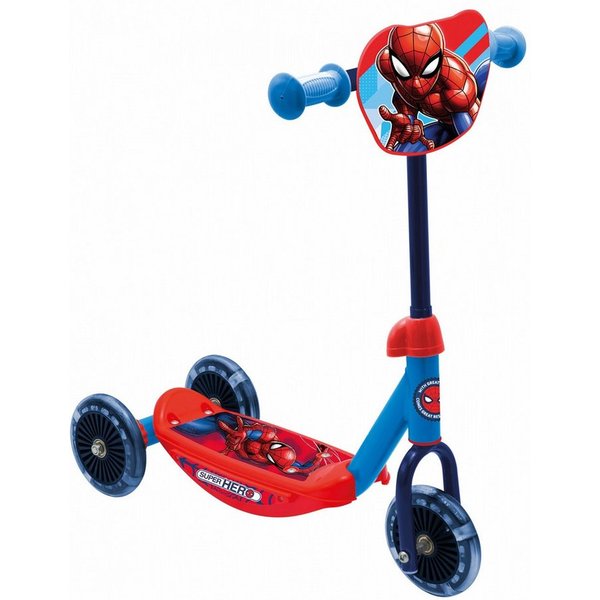 Spiderman Miniscooter mit 3 Rädern – sicher & stabil für Fahranfänger bis max. 20 kg