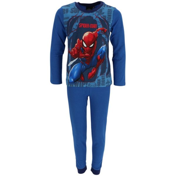 Spiderman Pyjama Kinder Pyjama Schlafanzug Langarm Zweiteiler aus Baumwolle (2 tlg)