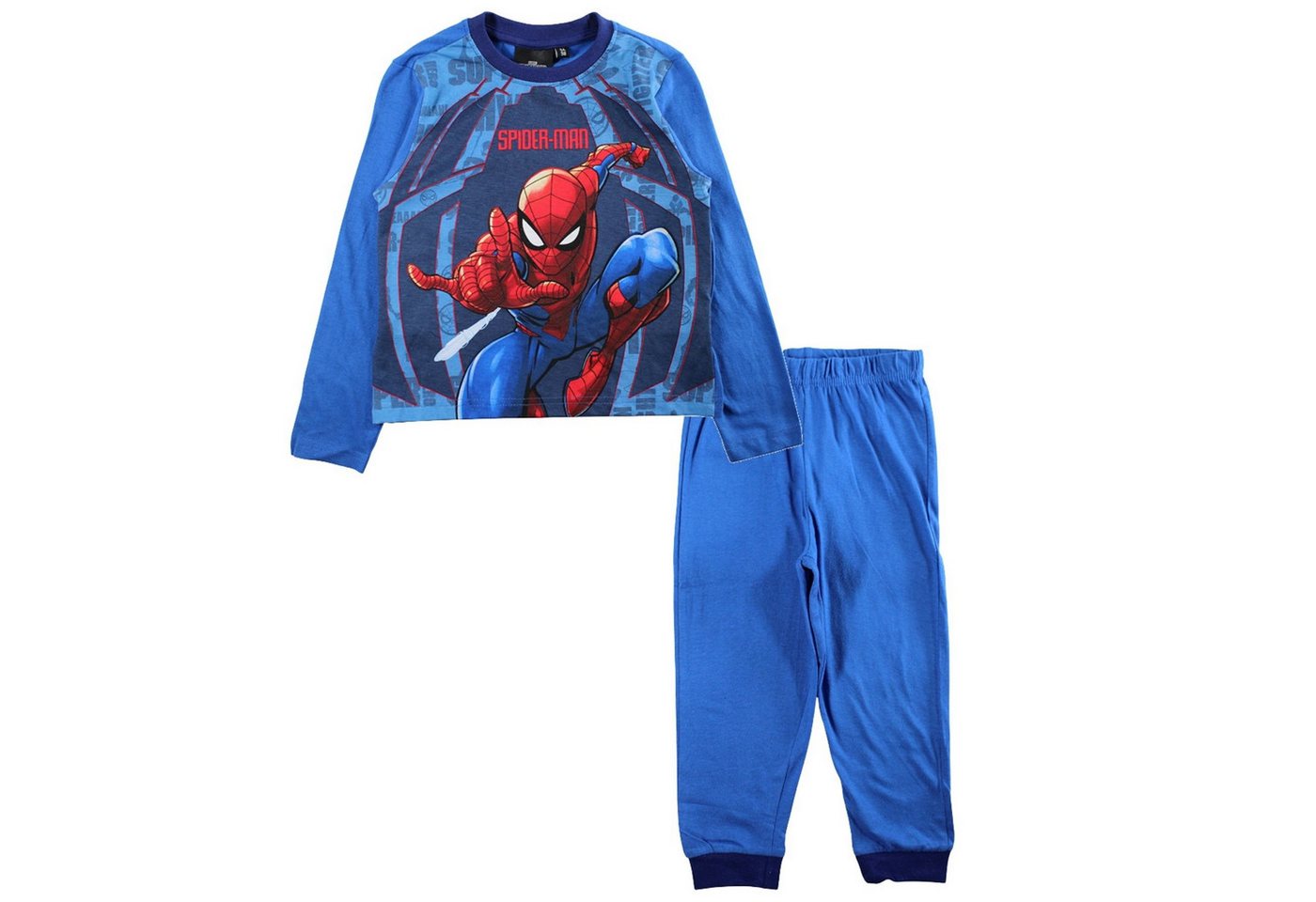 Spiderman Pyjama Kinder Pyjama Schlafanzug Langarm Zweiteiler aus Baumwolle (2 tlg) – Bild 2 von 2