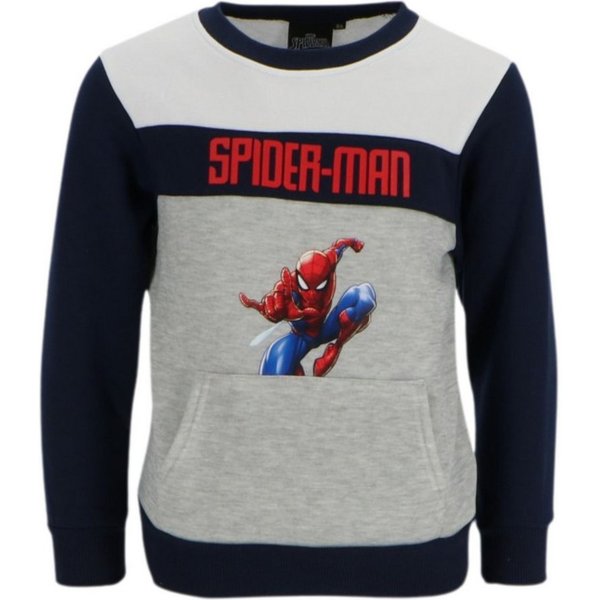 Spiderman Rundhalspullover Sweatshirt – kuscheliger Kinder Pullover