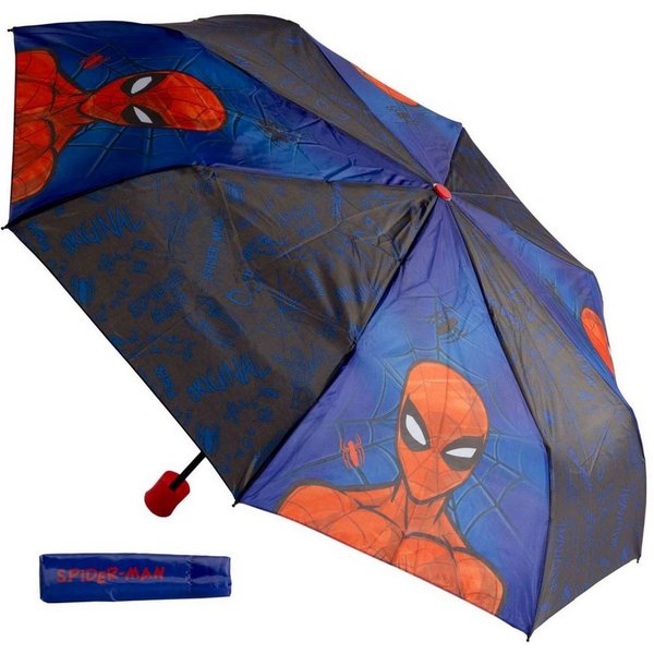 Spiderman Stockregenschirm - Kinder Regenschirm Schirm Freizeit Schule