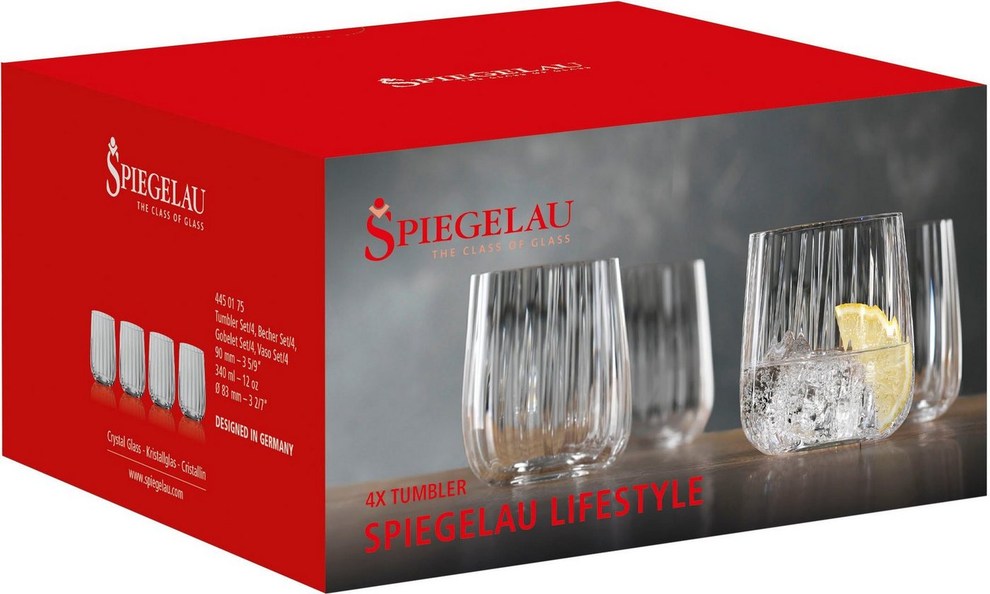 SPIEGELAU Becher LifeStyle, 4-tlg., Kristallglas, 340 ml, 4-teilig – Bild 3 von 3