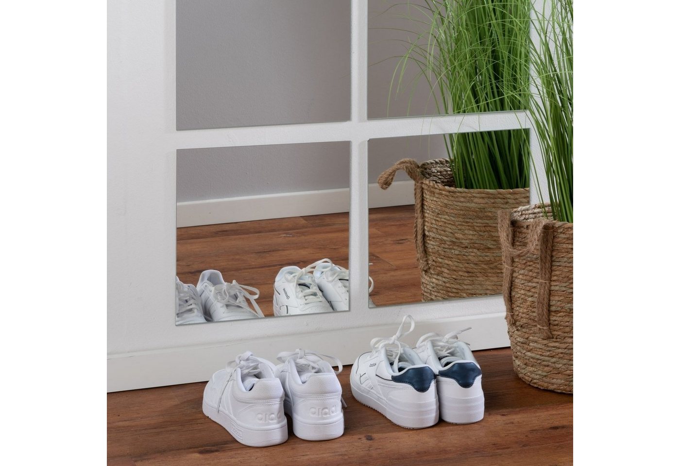 Spiegelfliesen TAIL, 30 x 30 cm, 4er Set, Wandspiegel – Bild 2 von 5