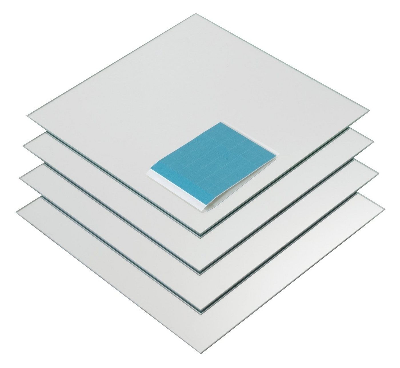 Spiegelfliesen TAIL, 30 x 30 cm, 4er Set, Wandspiegel – Bild 4 von 5