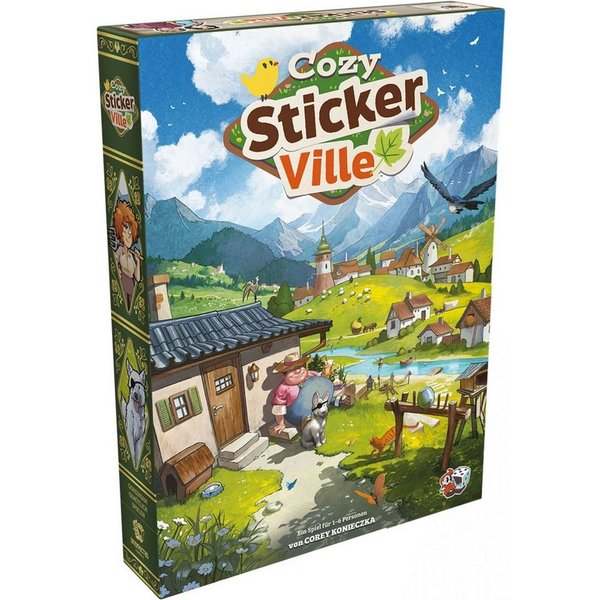 Asmodee Spiel Asmodee Cozy Stickerville, Brettspiel