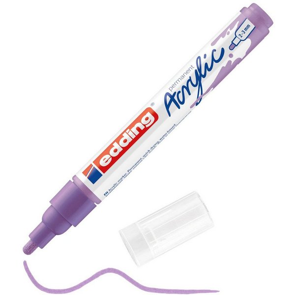 edding Spiel edding 5100 Acrylmarker mittel – light lavender matt 2–3 mm
