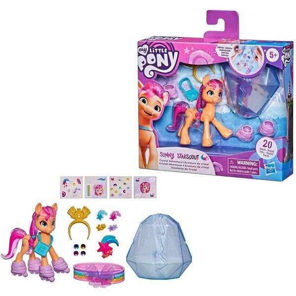Hasbro Spielfigur Hasbro F17855L00, F24545L00 - MLP CRYSTAL ADVENTURE PONIES SUNNY