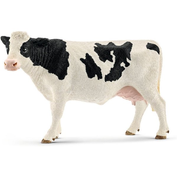 Schleich® Spielfigur schleich Farm World Kuh Schwarzbunt 8,1cm