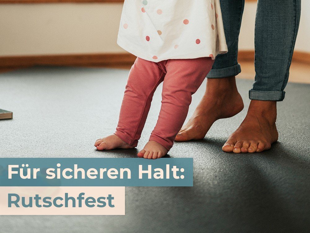 Sanosoft Spielmatte Krabbelmatte rutschfest Sanosoft®, Oeko-Tex 100 - Made in Germany – Bild 5 von 5